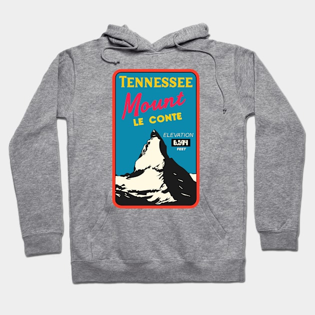 Mt Leconte Tennessee Vintage Hoodie by Alexander Luminova